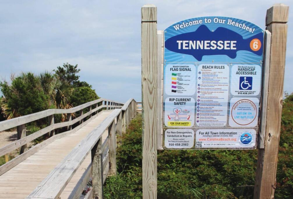 Appartamento Kraken'S Den * Oceanview * Steps To Ocean * Pool Carolina Beach Esterno foto